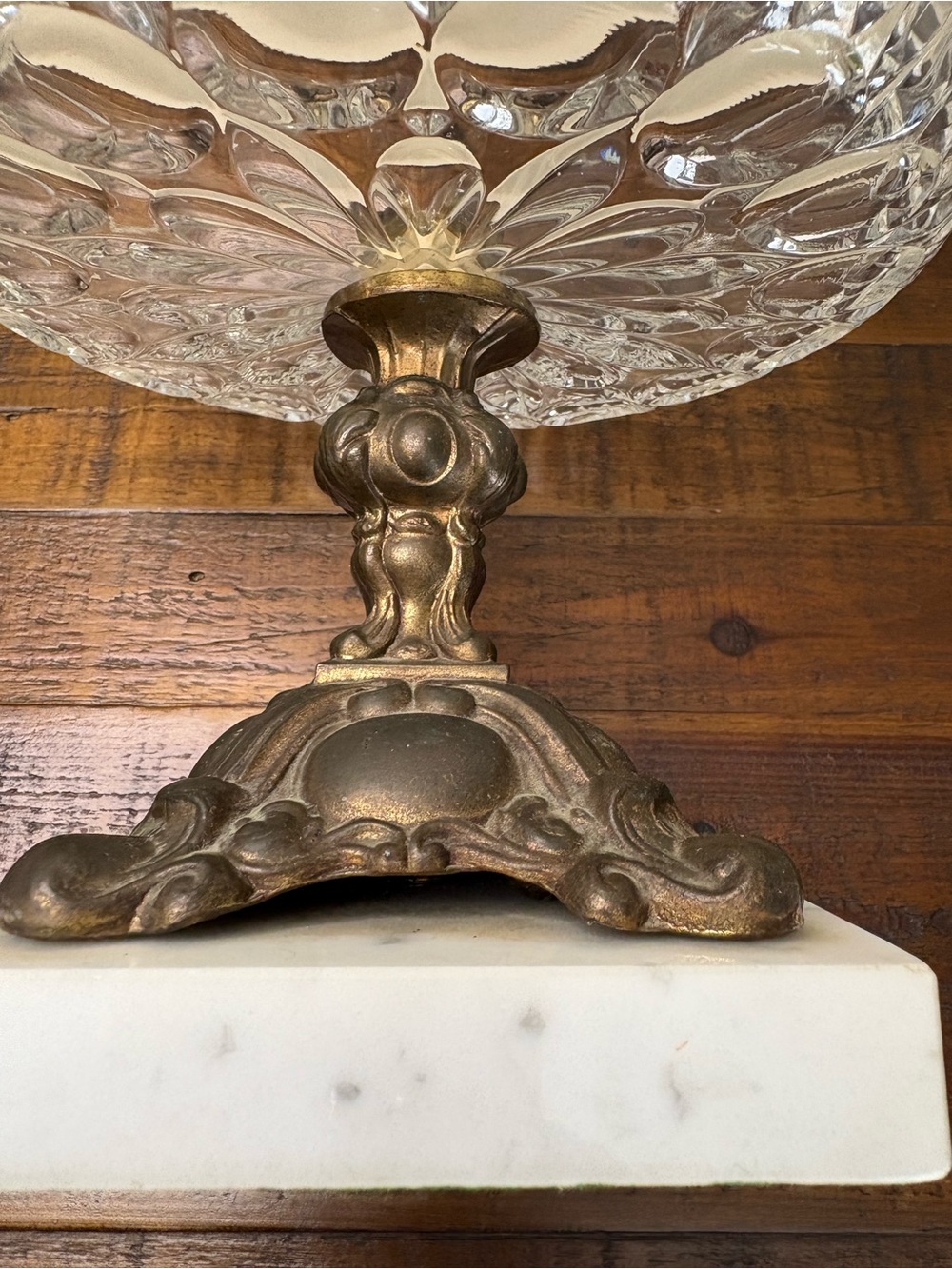 Vintage Hollywood Regency Style Compote Dish / Centerpiece - Picture 6 of 9